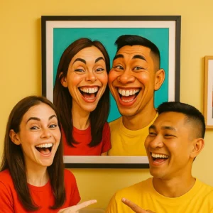 Custom Caricature Portrait from Photo | Personalized Digital Drawing | Funny Gift for Couples, Friends, Pets, Family | Printable Art